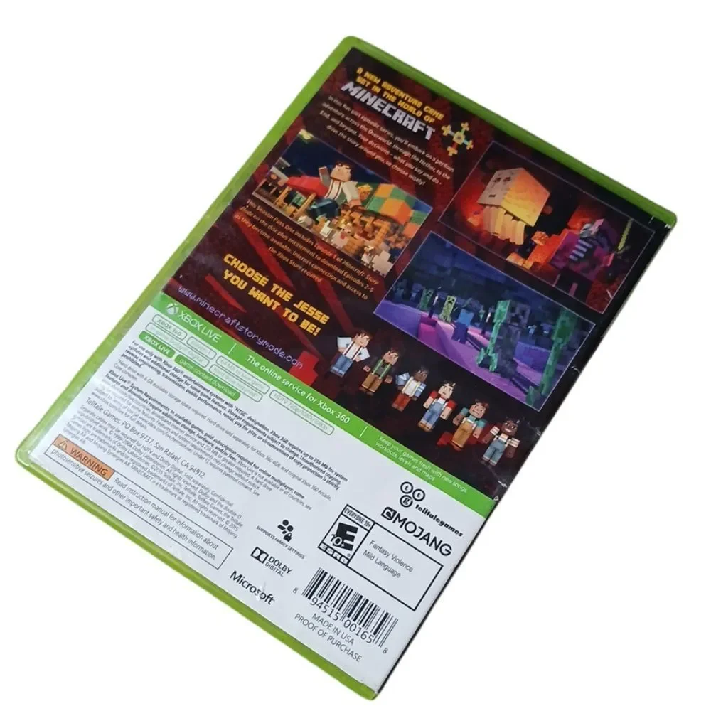 Minecraft Story Mode Season Pass Disc Xbox 360/Not‎ Tested